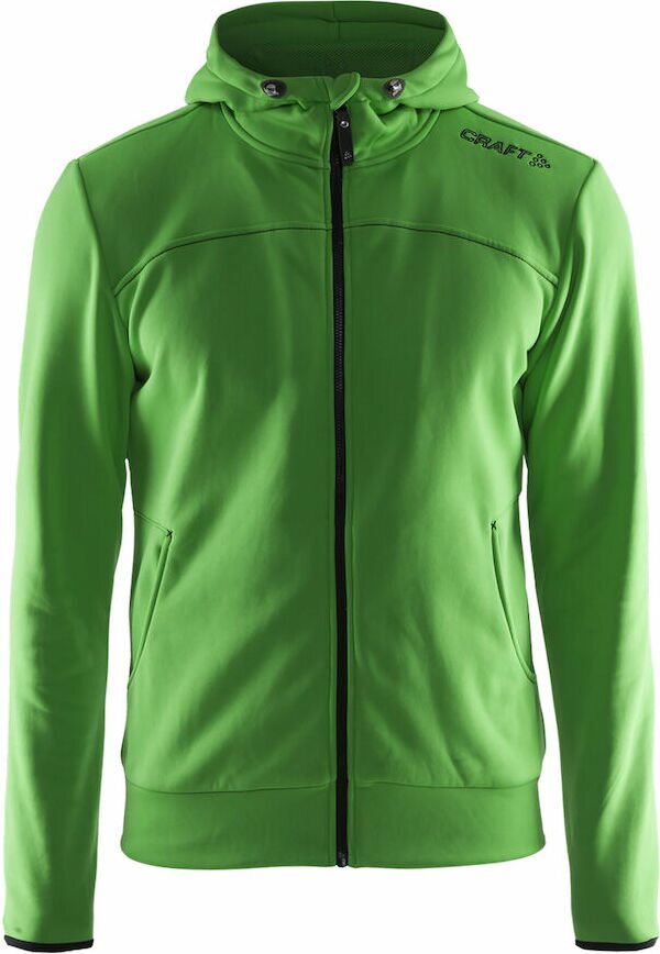 CRAFT Leisure Full Zip Hood M Craft green/black/grey melange (2606)
