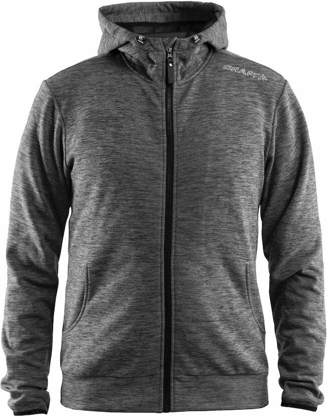 CRAFT Leisure Full Zip Hood M Dark grey melange (2975)