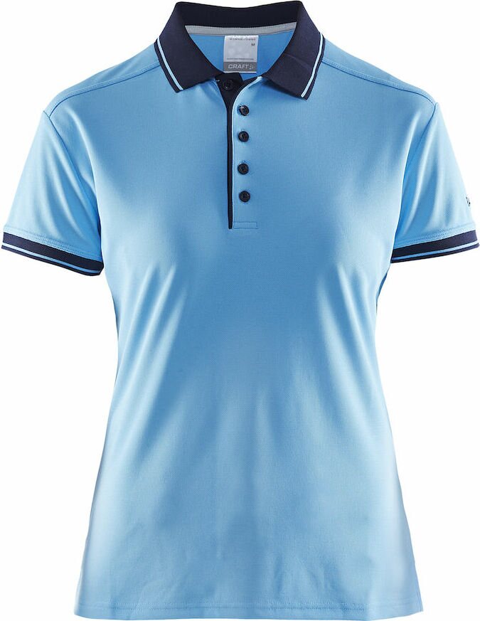 CRAFT Noble Polo Pique Shirt W Aqua/navy (2325)