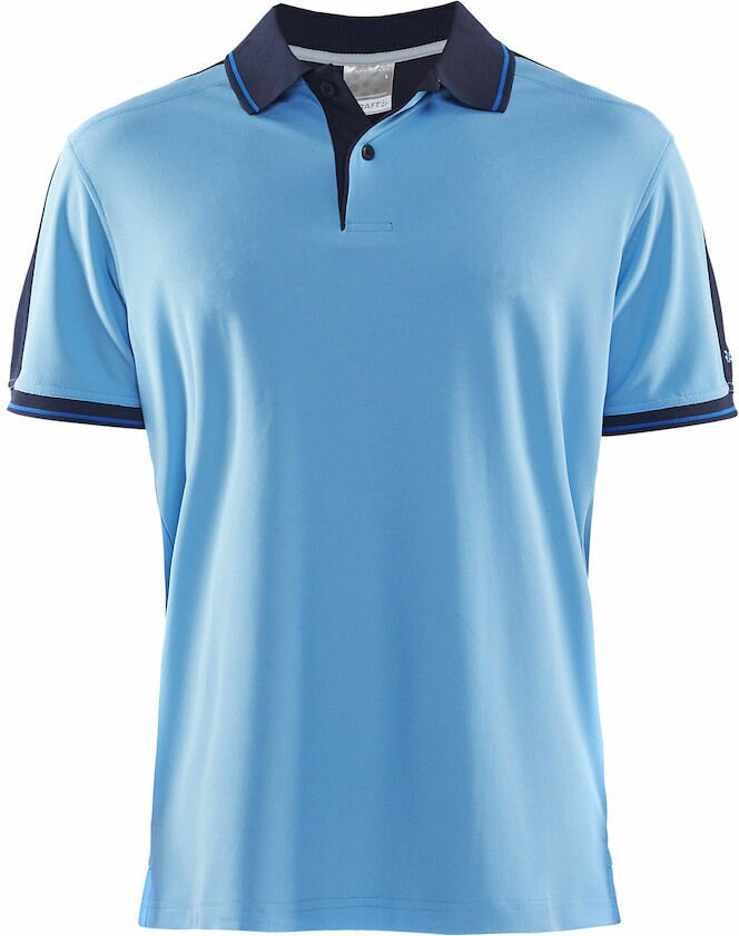 CRAFT Noble Polo Pique Shirt M Aqua/navy (2325)