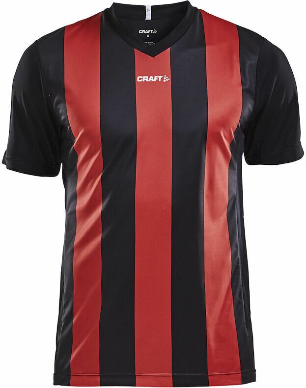 CRAFT Progress Jersey Stripe M Black/bright red (9430)