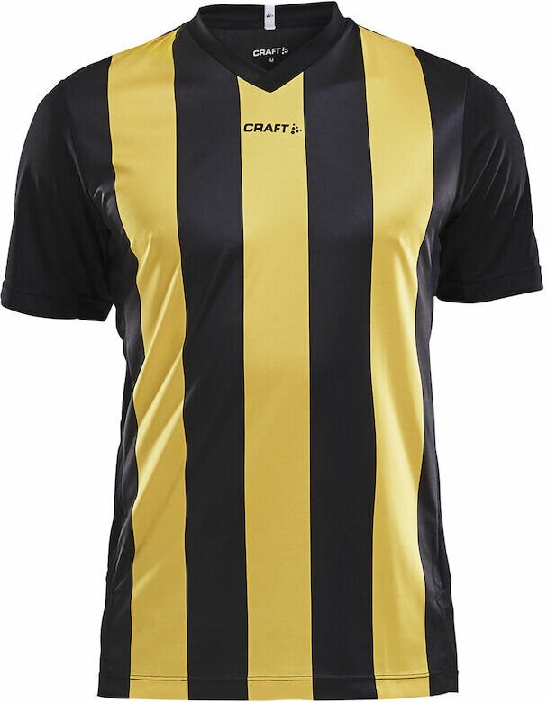 CRAFT Progress Jersey Stripe M Black/sweden yellow (9552)