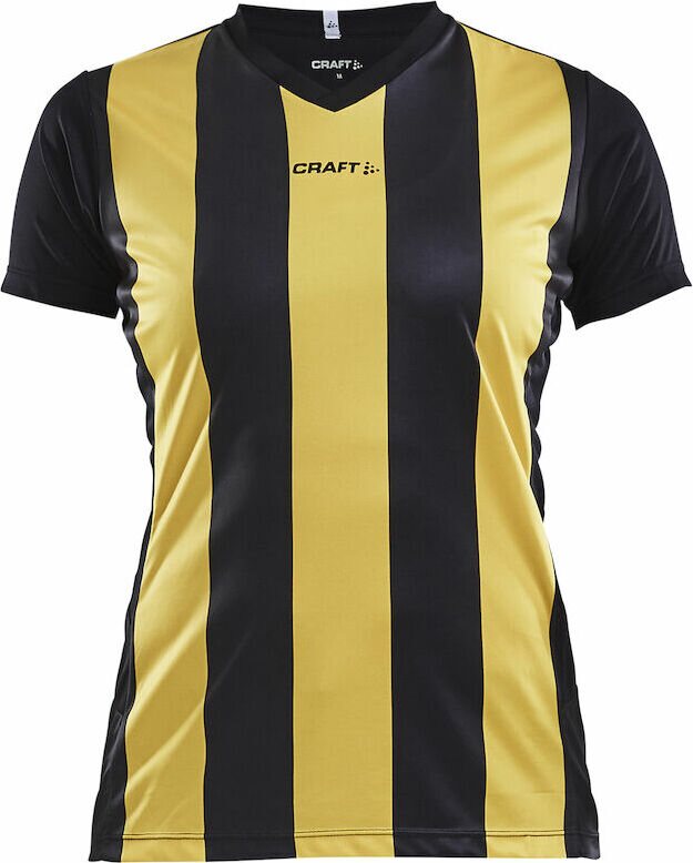 CRAFT Progress Jersey Stripe W Black/sweden yellow (9552)