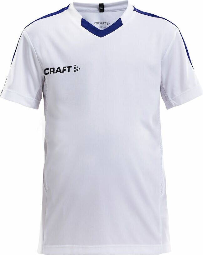 CRAFT Progress Jersey Contrast Jr White/club cobolt (5900)