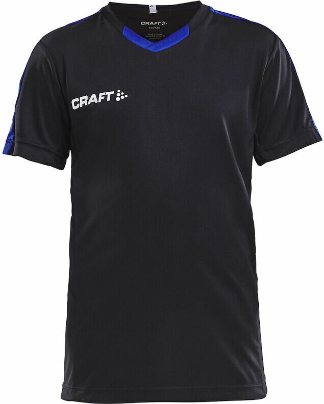CRAFT Progress Jersey Contrast Jr Black/club cobolt (9346)