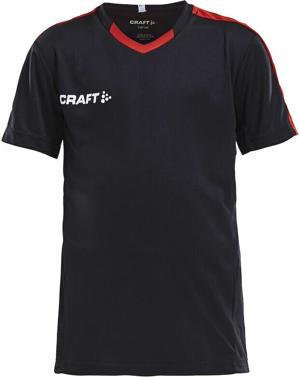 CRAFT Progress Jersey Contrast Jr Black/bright red (9430)