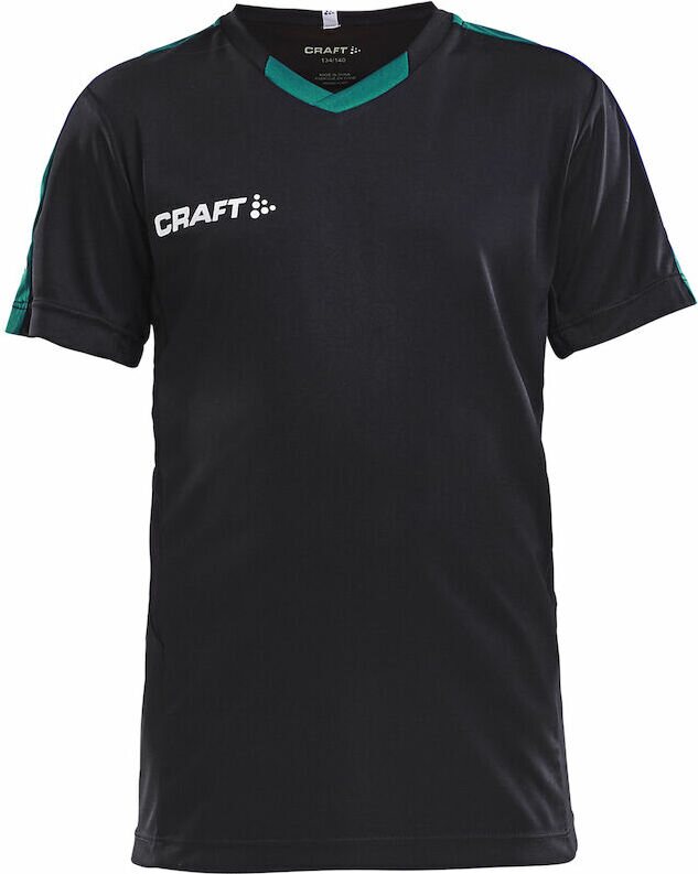 CRAFT Progress Jersey Contrast Jr Black/team green (9651)