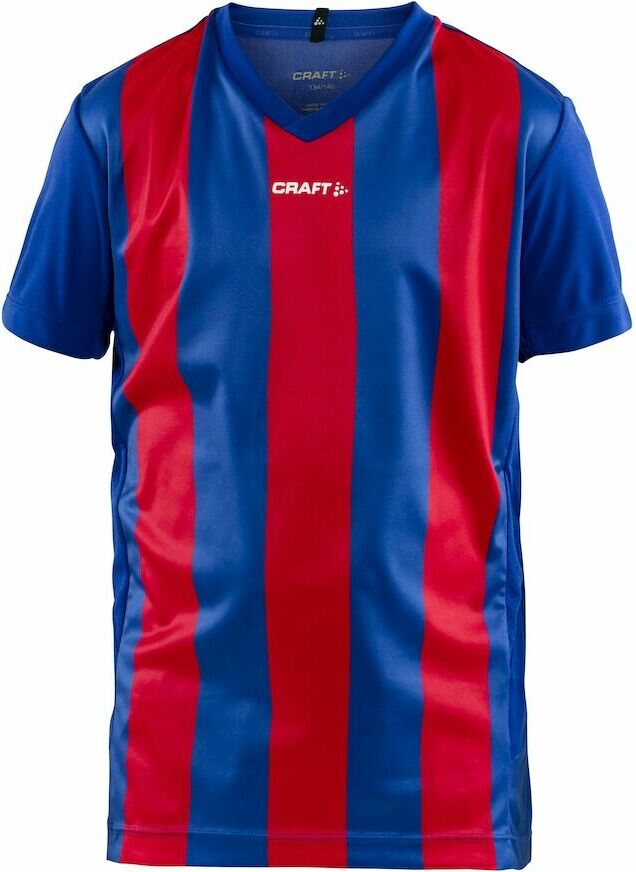 CRAFT Progress Jersey Stripe Jr Club Cobolt/Bright Red (3346)