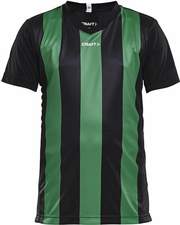CRAFT Progress Jersey Stripe Jr Black/team green (9651)