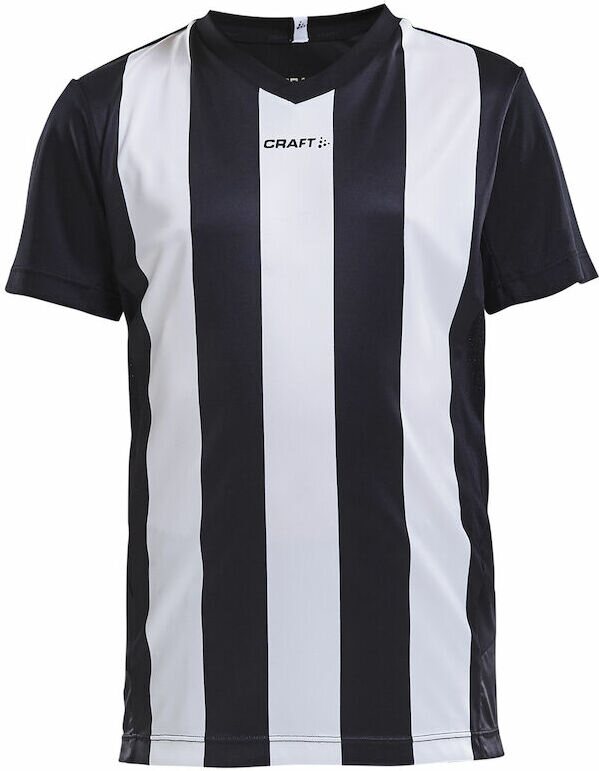 CRAFT Progress Jersey Stripe Jr Black/white (9900)