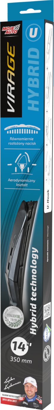 MOJE AUTO VIRAGE Hybrid "U" - Windshield wipers 350mm - 14"