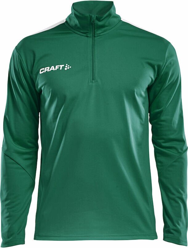 CRAFT Progress Halfzip Ls Tee M Team green (1651)