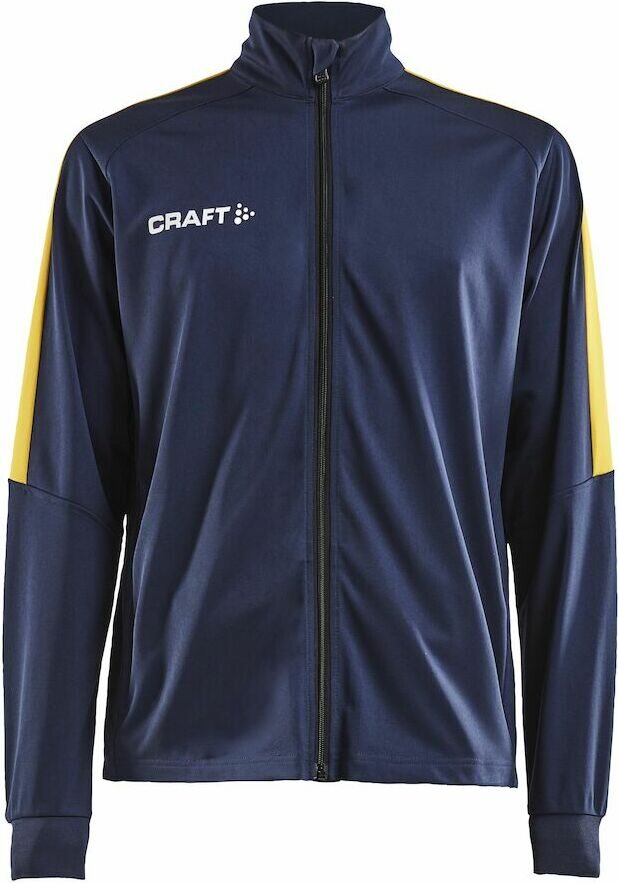 CRAFT Progress -miesten tekninen verryttelytakki Laivastonsininen/Ruotsin keltainen (390552)