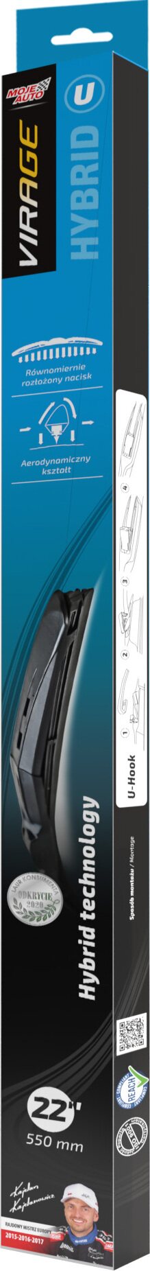 MOJE AUTO VIRAGE Hybrid "U" - Windshield wipers 550mm - 22"