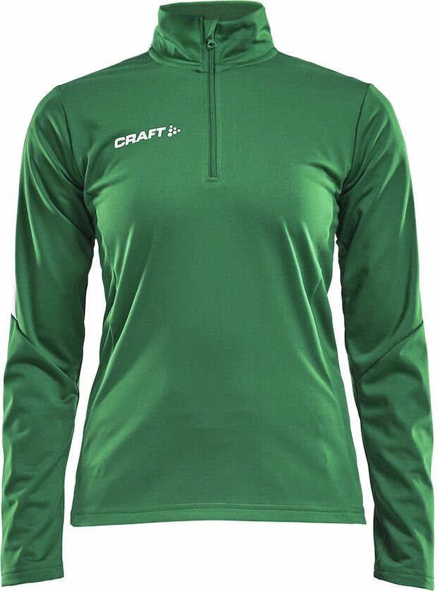CRAFT Progress Halfzip Ls Tee W Team green (1651)