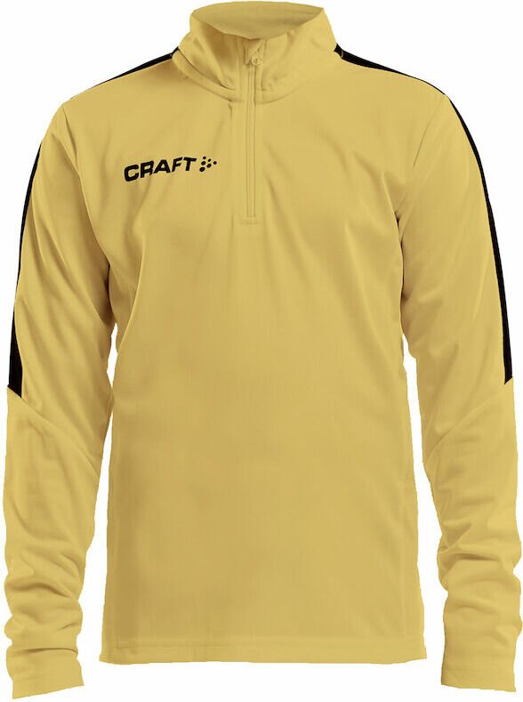 CRAFT Progress Halfzip Ls Tee Jr Sweden yellow/black (552999)