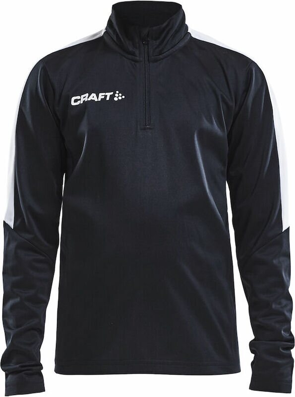 CRAFT Progress Halfzip Ls Tee Jr Black/white (9900)