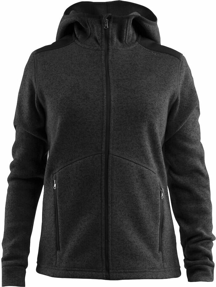 CRAFT Noble hood jacket W Black melange/black (998999)