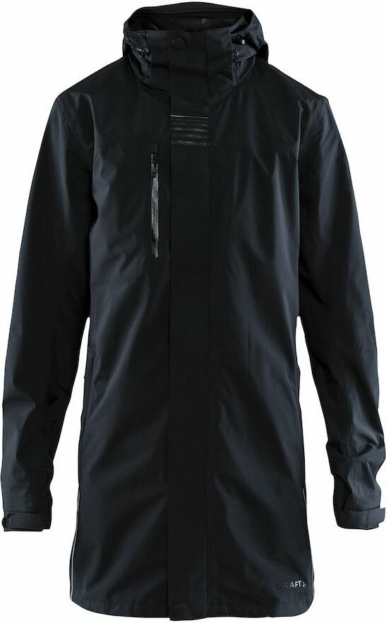 CRAFT Urban -miesten pitkä sadetakki Musta (999000)