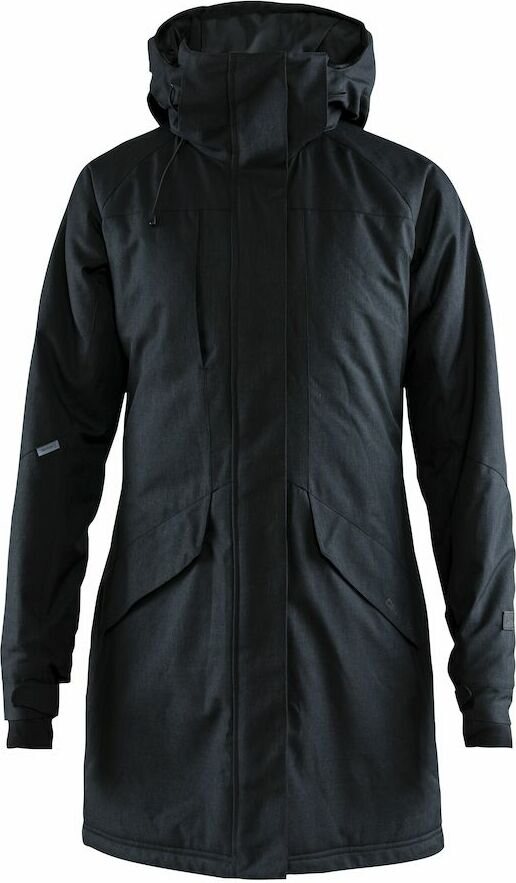 CRAFT Mountain padded parkas W Black melange/black (998999)