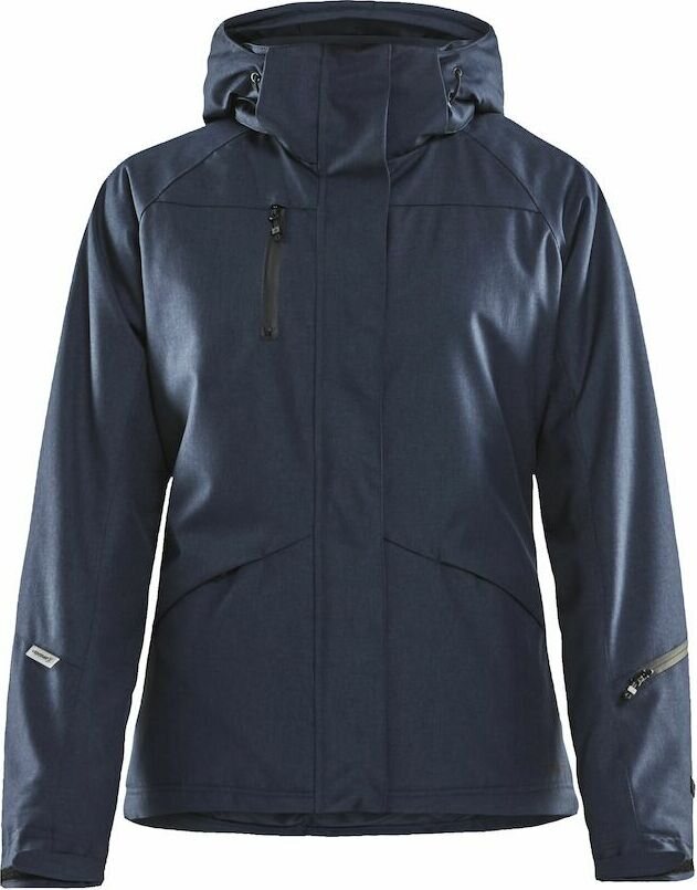 CRAFT Mountain -naisten moderni toppatakki Meleerattu tumma laivastonsininen (395200)