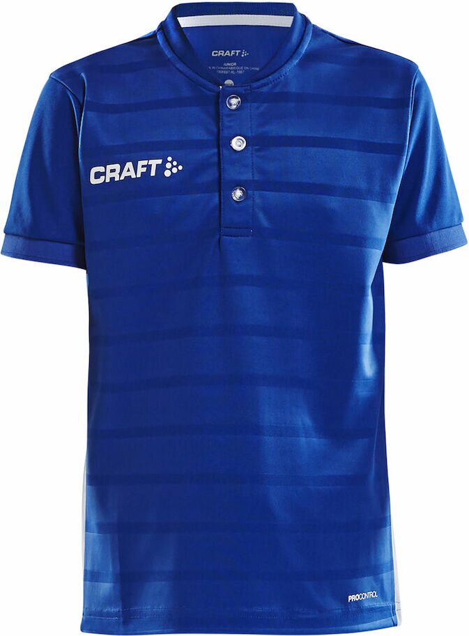 CRAFT PRO Control Button Jersey Jr Club cobolt/white (346900)