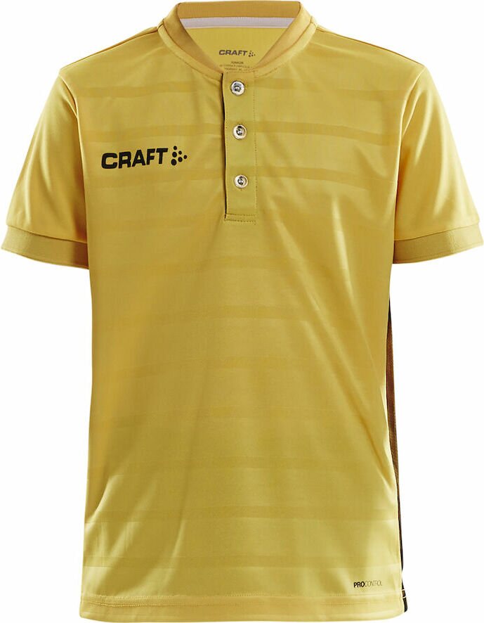 CRAFT PRO Control Button Jersey Jr Sweden yellow/black (552999)