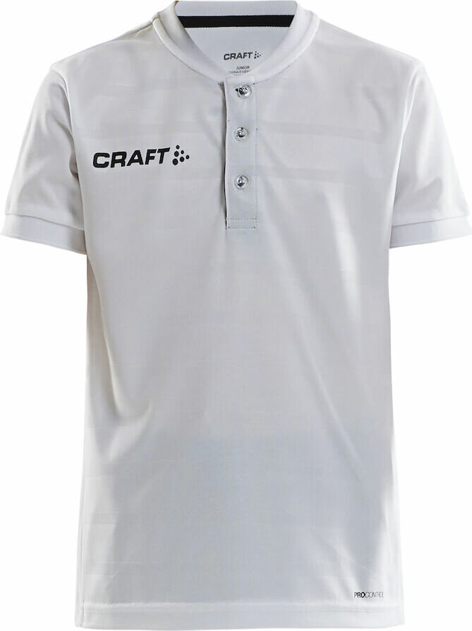 CRAFT PRO Control Button Jersey Jr White/black (900999)