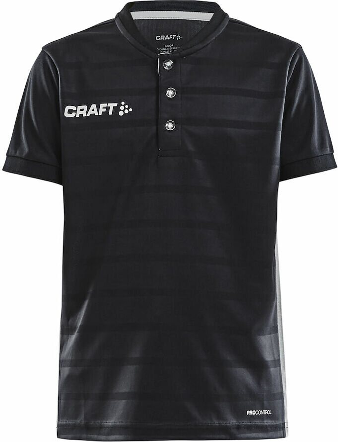 CRAFT PRO Control Button Jersey Jr Black/white (999900)