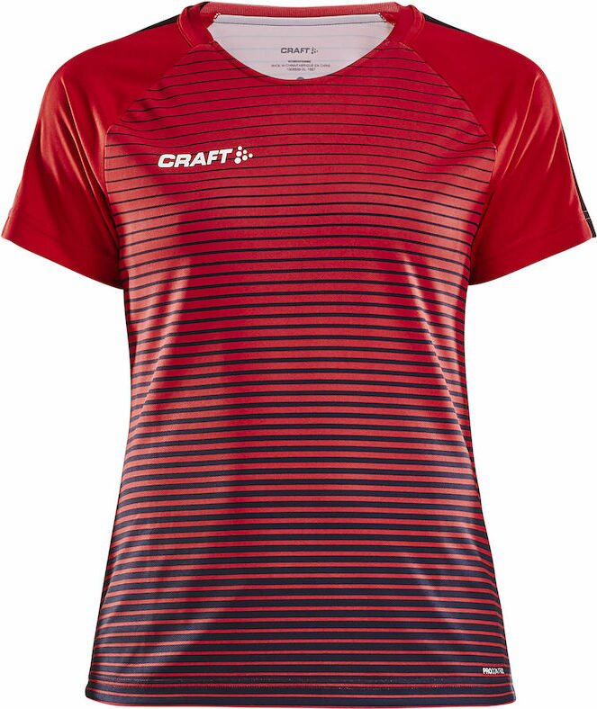 CRAFT PRO Control Stripe Jersey W Bright red/navy (430390)