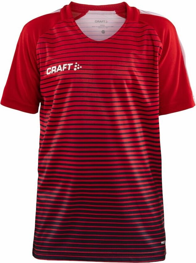 CRAFT PRO Control Stripe Jersey Jr Bright red/navy (430390)