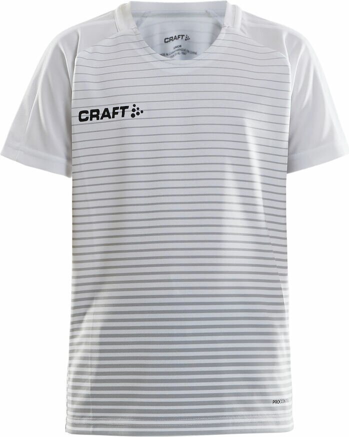 CRAFT PRO Control Stripe Jersey Jr White/silver (900926)