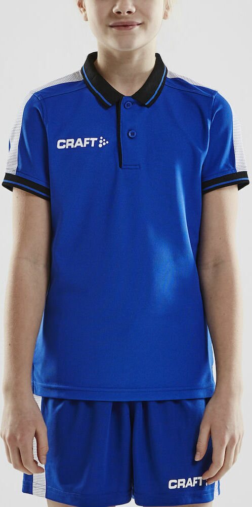 CRAFT PRO Control Poloshirt Jr Club cobolt/black (346999)