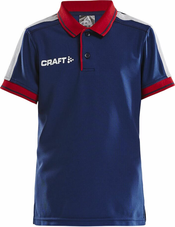 CRAFT PRO Control Poloshirt Jr Navy/bright red (390430)
