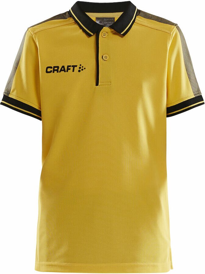 CRAFT PRO Control Poloshirt Jr Sweden yellow/black (552999)