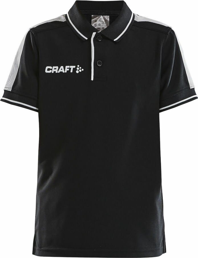 CRAFT PRO Control Poloshirt Jr Black/white (999900)