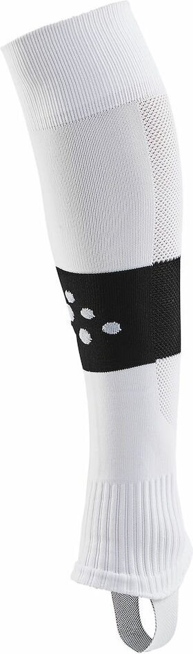 CRAFT PRO Control Stripe W-O Foot Socks Senior White/black (900999)