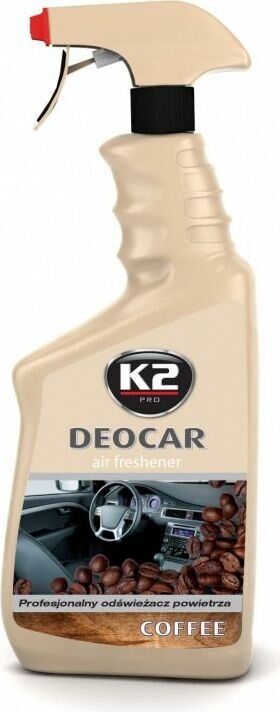 K2 Deocar -ilmanraikastinsuihke 700 ml Kahvi