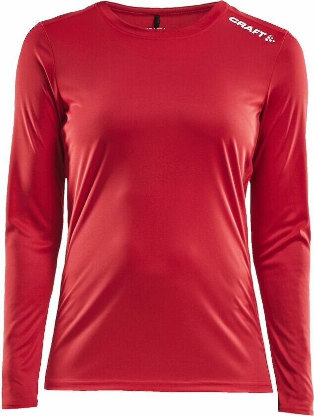 CRAFT Rush -naisten pitkähihainen treenipaita Kirkkaan punainen (430000)