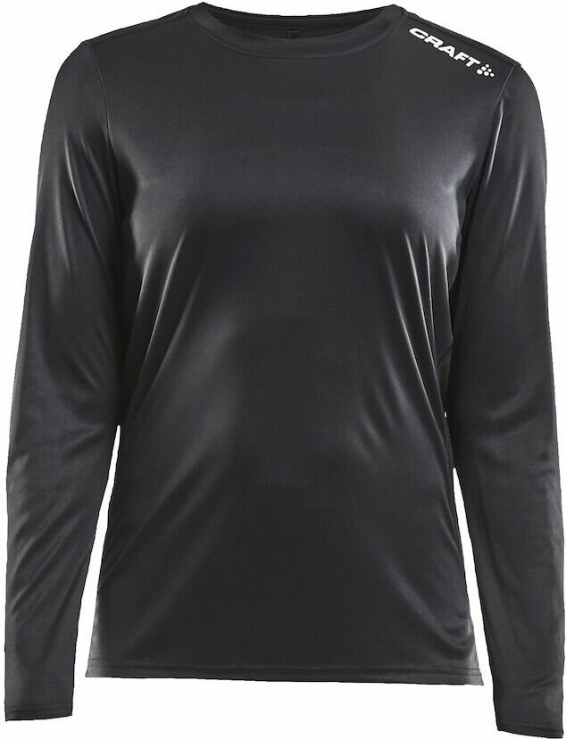 CRAFT Rush -naisten pitkähihainen treenipaita Musta (999000)