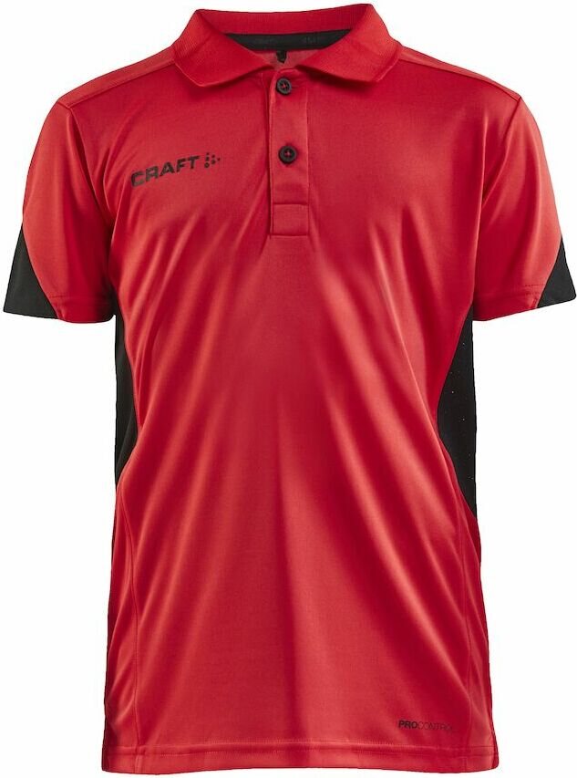 CRAFT PRO Control Impact Polo Jr Bright red/black (430999)