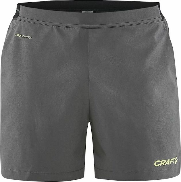 CRAFT PRO Control Impact Short Shorts M Granite/giallo (985541)