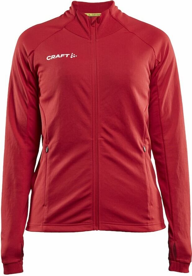 CRAFT Evolve -naisten verryttelytakki Kirkkaan punainen (430000)