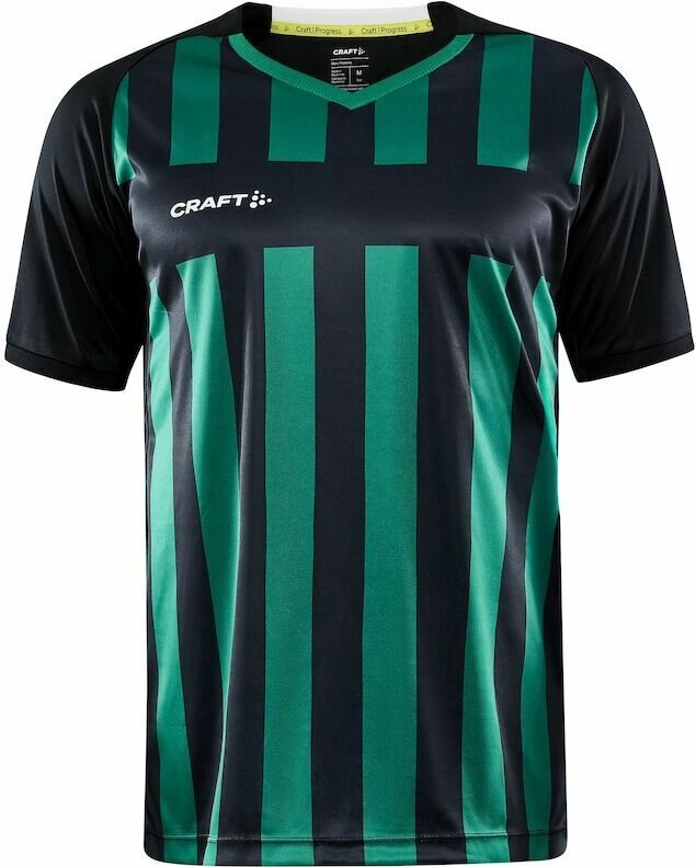 CRAFT Progress 2.0 Stripe Jersey M Black/team green (999651)
