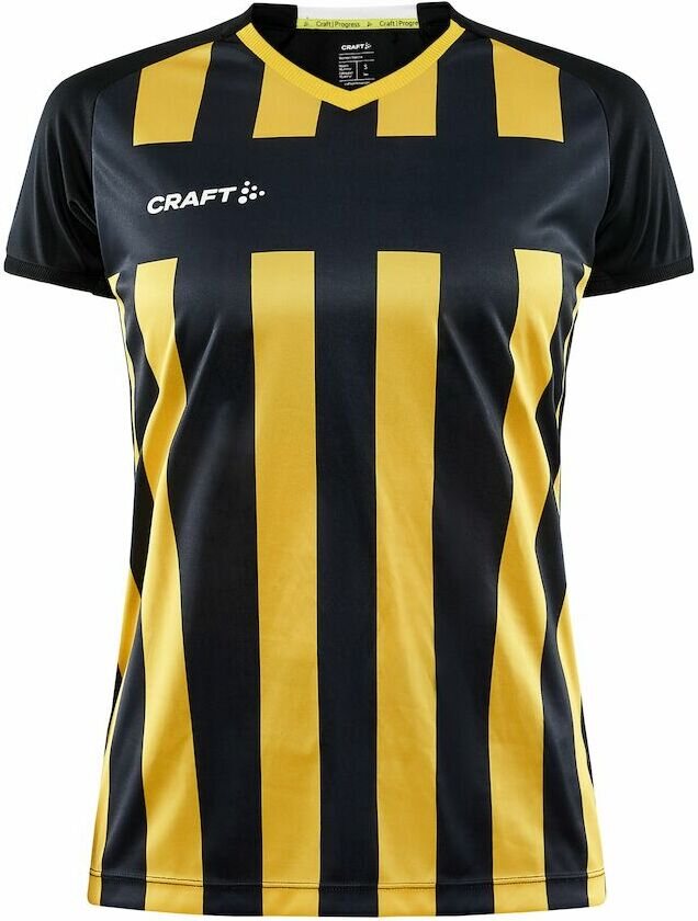 CRAFT Progress 2.0 Stripe Jersey W Black/Sweden yellow (999552)