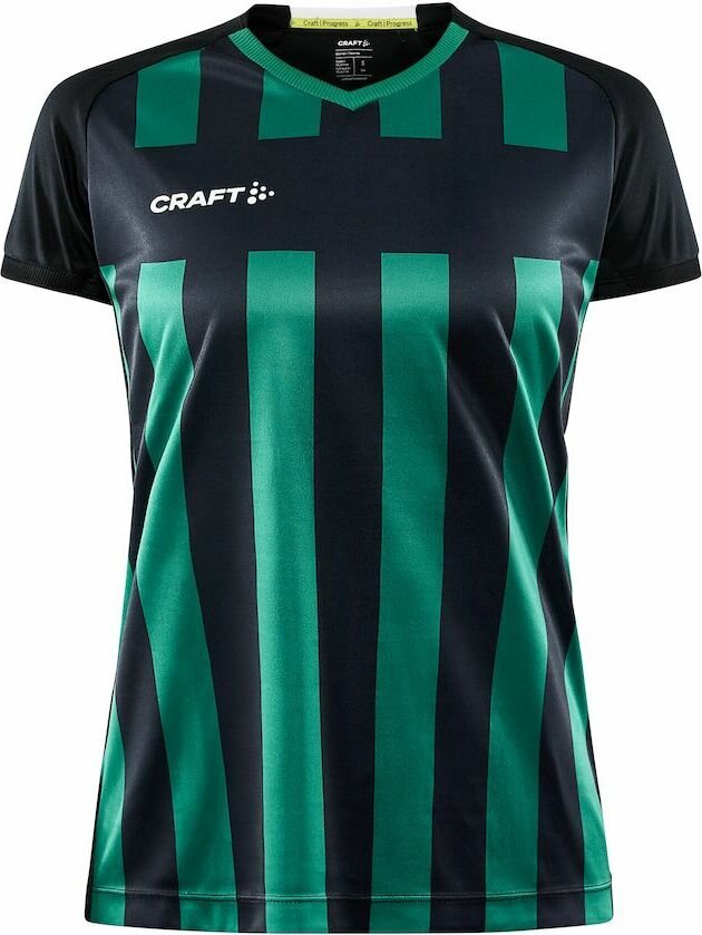 CRAFT Progress 2.0 Stripe Jersey W Black/team green (999651)