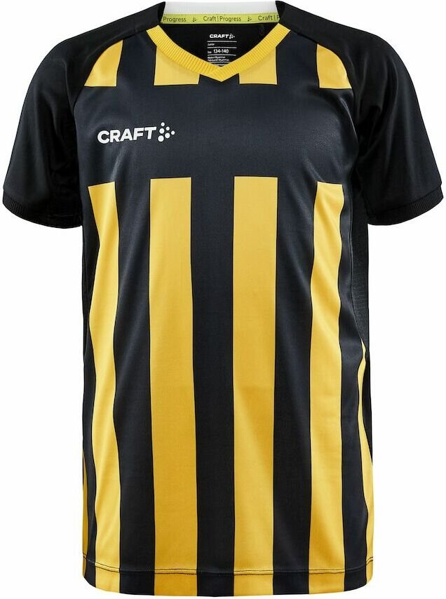 CRAFT Progress 2.0 Stripe Jersey JR Black/Sweden yellow (999552)