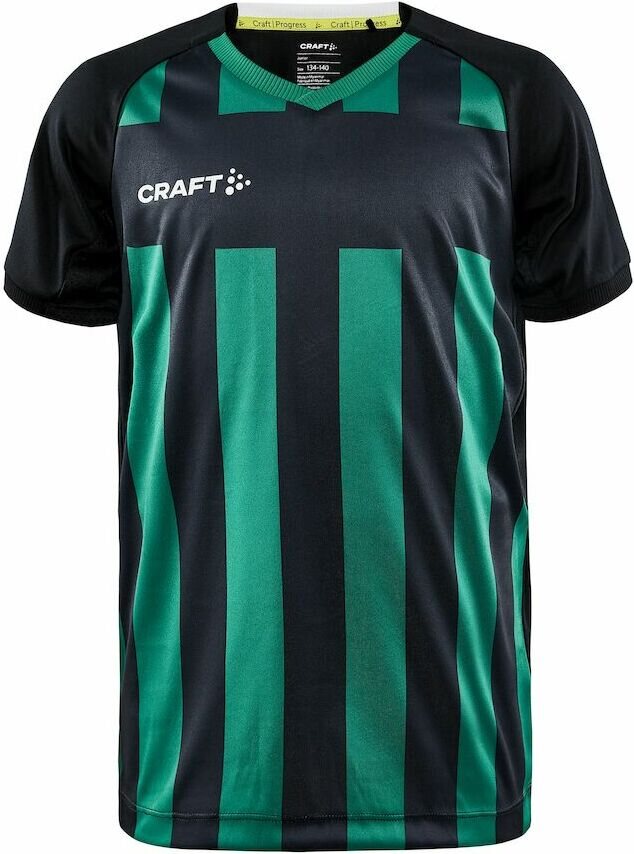 CRAFT Progress 2.0 Stripe Jersey JR Black/team green (999651)