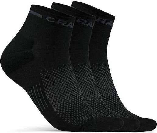CRAFT CORE Dry Mid Sock 3-Pack Black (999000)