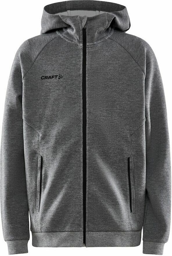 CRAFT Core Soul Full Zip Hood Jr Dark grey melange (975000)